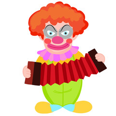 cartoon drawing of clown character
