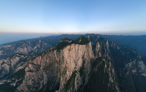 sunset in the huashan mountains © Guang