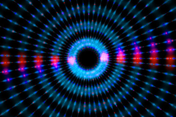 青　輪　デジタル　模様　アート　CG　背景　壁紙