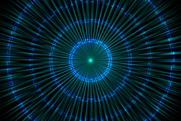 水色　輪　デジタル　模様　アート　CG　背景　壁紙