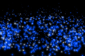 青　ドット　粒　パーティクル　カラー　CG　背景　壁紙