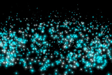 Fototapeta premium 水色 ドット 粒 パーティクル カラー CG 背景 壁紙