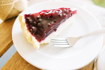 cheesecake with cherry