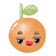 Watercolor Breakfast cartoon Clipart. Cute Breakfast