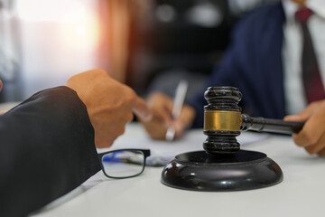 justice and law concept.Male judge Consultation and legal concepts, lawyers, 