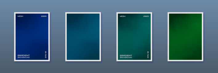 Set of vector gradient backgrounds. For stories, covers, poster and more. Vector illustration.
