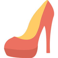 Pump Shoe Flat Icon 