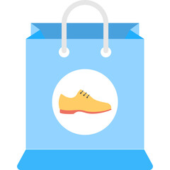 Shoes Shop Flat Icon 