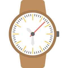 Wristwatch Flat Colored Icon 