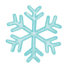 Snowflake watercolor Clipart, merry christmas