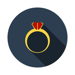 Valentine Heart Ring Icon