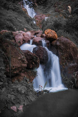 waterfall in the mountains garut jawa barat Indonesia 