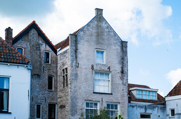 Achterom in Kampen, Overijssel province, The Netherlands 