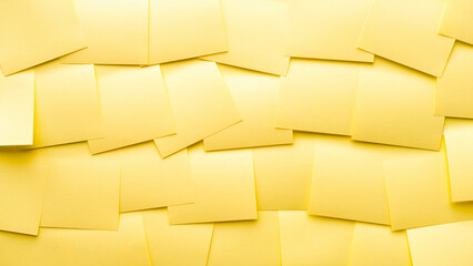 Background with yellow square memo notes