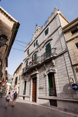 Edificio de estilo modernista de Can Prunera, siglo XX, Soller, Sierra de Tramuntana, Mallorca,...
