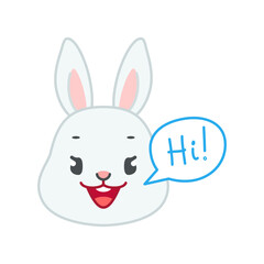 Cute bunny say 