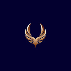 vector illustration of wings for icons, symbols or logos