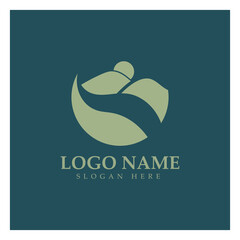 River Logo vector icon illustration design template