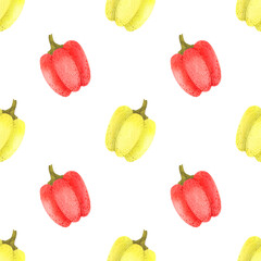 Pepper seamless pattern.