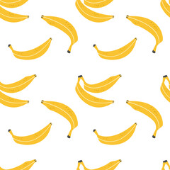 Obraz na płótnie Canvas banana seamless pattern.vector illustration