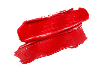 red brush isolated on transparent background red watercolor,png