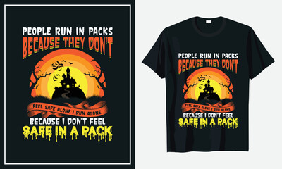 Halloween t-shirt design vector