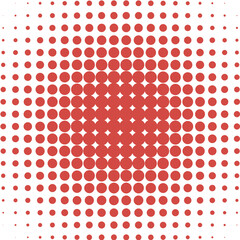 red  dots on white background