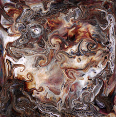 Hand painted with acrylic. Abstract art background. Acrylic painting on canvas.Liquid acrylic.Color texture. Modern Art. Modern Art. Colorful canvas.