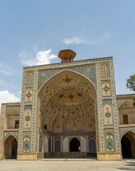 Beautiful mosque facade in Shiraz in Iran