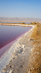 Maharloo salt lake in Shiraz