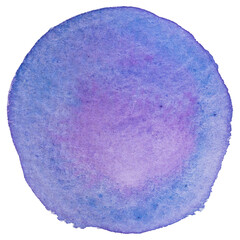 Violet Watercolor Circle Shape Painting Background