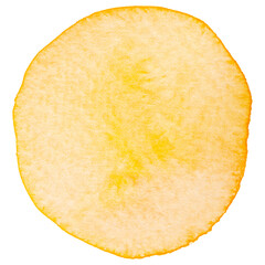 Yellow Watercolor Circle Shape Painting Background