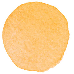 Yellow Watercolor Circle Shape Painting Background