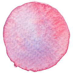 Violet Watercolor Circle Shape Painting Background