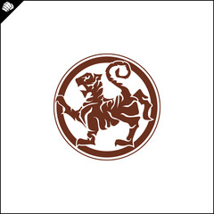 Emblem, symbol martial arts. SHOTOKAN KARATE TIGER