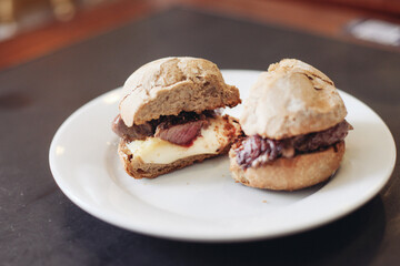 Portuguese meat sandwich called 