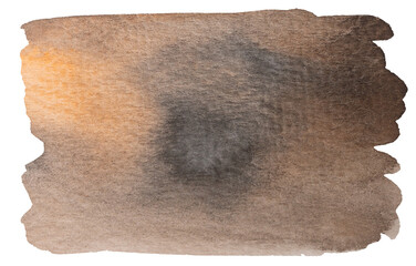 Brown Watercolor Stroke Painting Background
