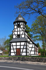 Fototapeta premium Baroque church, founded in 1782. Miekowo, West Pomeranian Voivodeship, Poland.