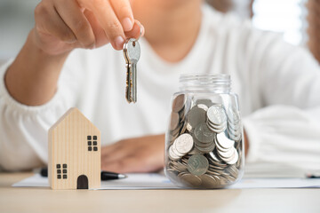 Home finance to buy, loan or rent property building plan