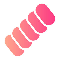 Inclined Marshmallow gradient icon