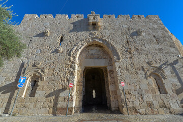 Dormition abbey - benedictine community on mount zion in jerusalem. israel