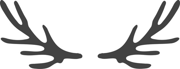 animal silhouette isolated on transparent background