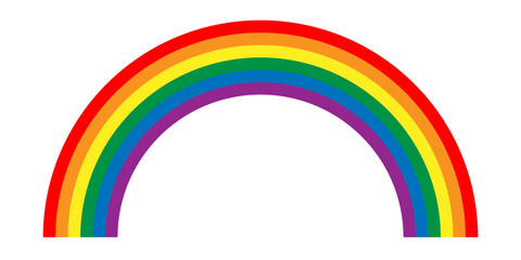Colorful pride rainbow vector illustration