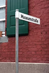 Poster museumstraße straßenschild © kristina rütten