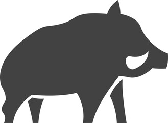 animal silhouette isolated on transparent background