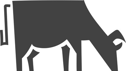 animal silhouette isolated on transparent background