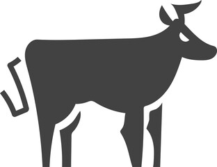 animal silhouette isolated on transparent background