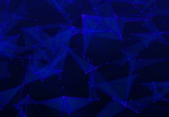 abstract blue background with triangles