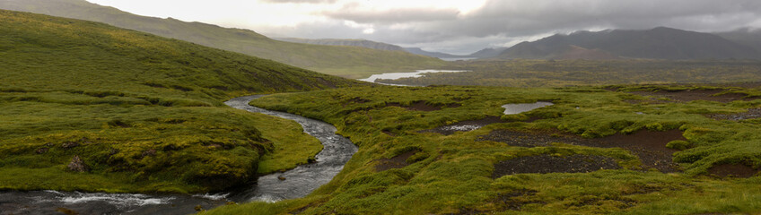 View at a river on Snaefellsnes penisola on Iceland
