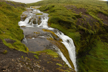 View at a river on Snaefellsnes penisola in Iceland
